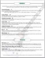 Tr3s Steakhouse menu