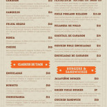 Classic Pub Carte