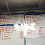 Dosas Cardápio