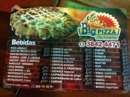 Big Pizza menu