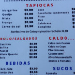 Tapioca Da Lalá Carte