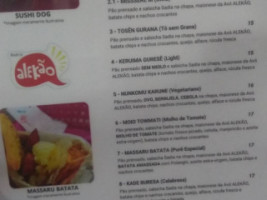 Alekao menu