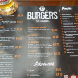 77 Burgers menu