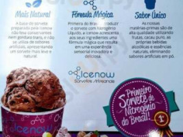 Icenow Sorvetes Artesanais menu