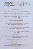Istanbul Paraty menu
