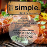 Simple. Bar Restaurante Boisson