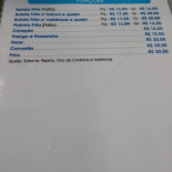 Zoreia's Lanches Carte