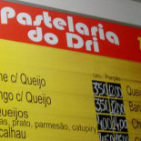 Pastelaria Do Dri Carte
