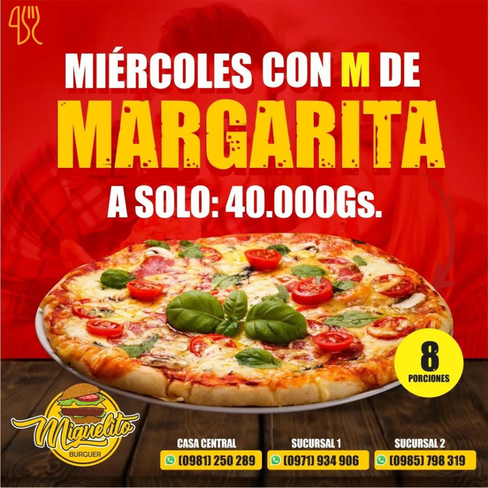 Miguelitos Burger Speisekarte