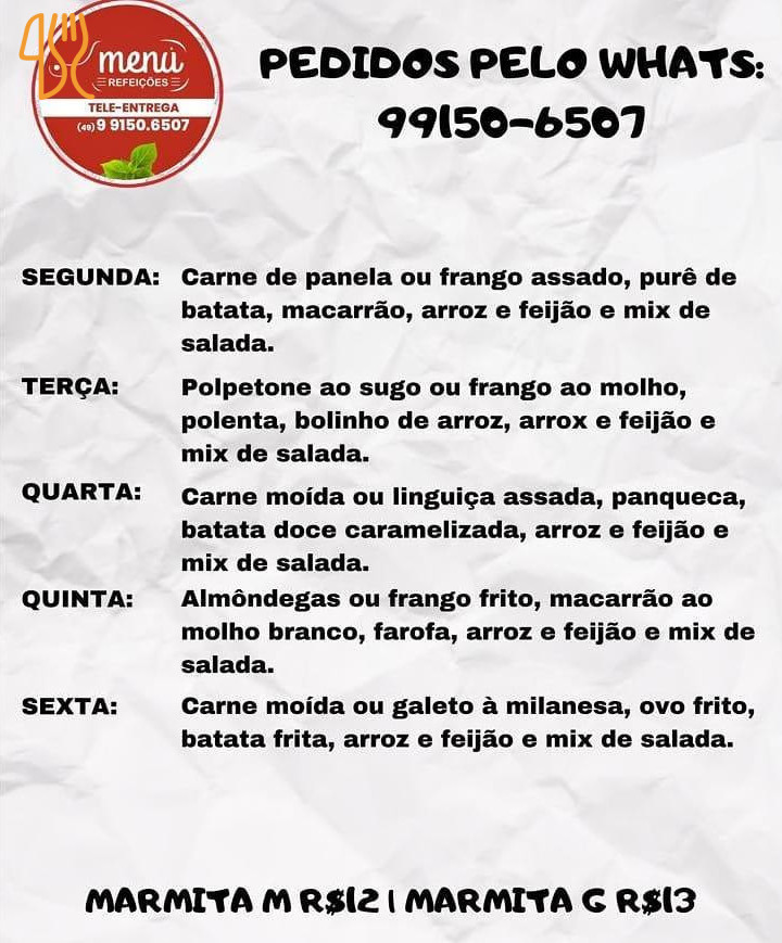 RefeiÇÕes Carte