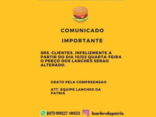 Lanches Da Pátria