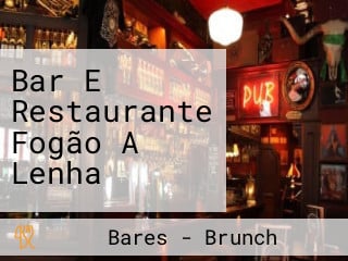 Bar E Restaurante Fogão A Lenha