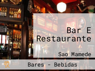 Bar E Restaurante