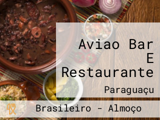 Aviao Bar E Restaurante