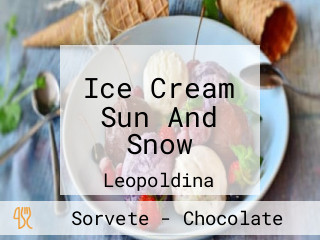 Ice Cream Sun And Snow