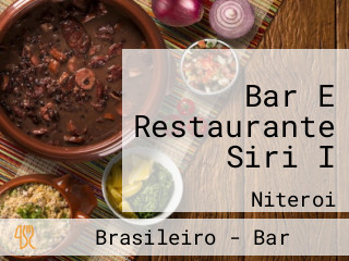 Bar E Restaurante Siri I