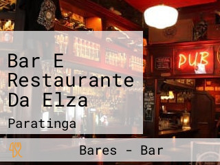 Bar E Restaurante Da Elza