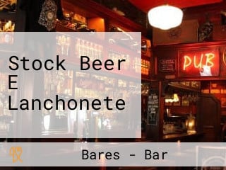 Stock Beer E Lanchonete