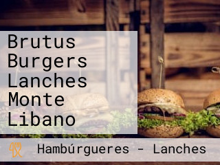 Brutus Burgers Lanches Monte Libano