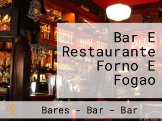 Bar E Restaurante Forno E Fogao