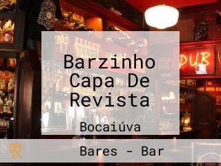 Barzinho Capa De Revista