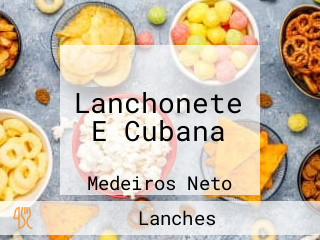 Lanchonete E Cubana
