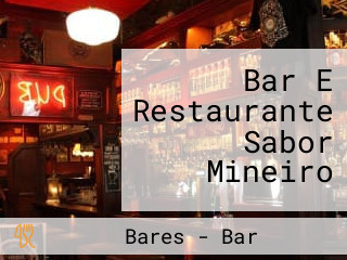 Bar E Restaurante Sabor Mineiro