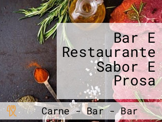 Bar E Restaurante Sabor E Prosa