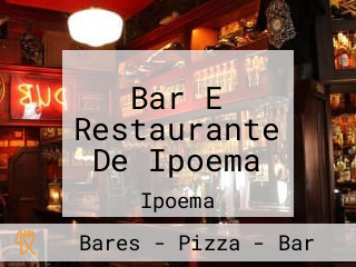 Bar E Restaurante De Ipoema