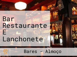 Bar Restaurante E Lanchonete Senhor Do Bomfim