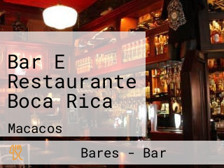Bar E Restaurante Boca Rica