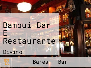 Bambui Bar E Restaurante