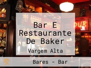 Bar E Restaurante De Baker