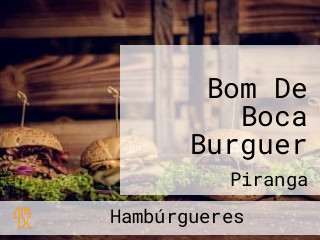 Bom De Boca Burguer