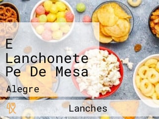 E Lanchonete Pe De Mesa