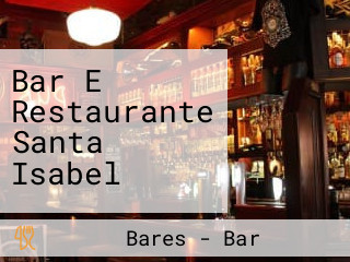 Bar E Restaurante Santa Isabel