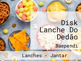 Disk Lanche Do Dedão
