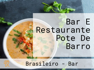 Bar E Restaurante Pote De Barro