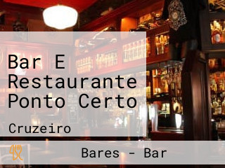 Bar E Restaurante Ponto Certo