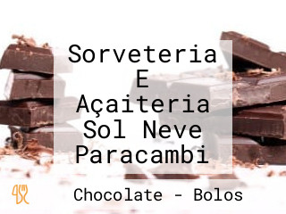 Sorveteria E Açaiteria Sol Neve Paracambi