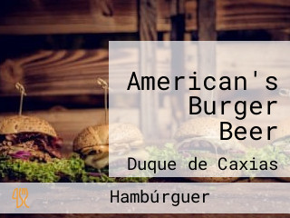 American's Burger Beer