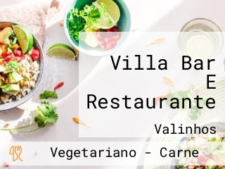 Villa Bar E Restaurante