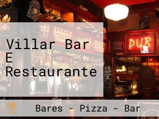 Villar Bar E Restaurante