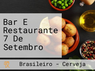 Bar E Restaurante 7 De Setembro
