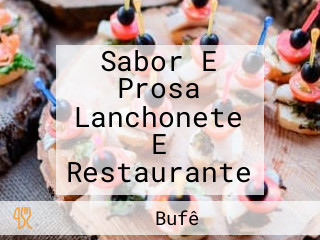 Sabor E Prosa Lanchonete E Restaurante