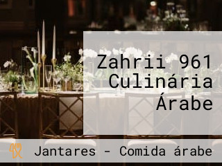 Zahrii 961 Culinária Árabe