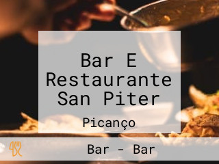 Bar E Restaurante San Piter