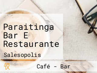 Paraitinga Bar E Restaurante