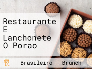 Restaurante E Lanchonete O Porao