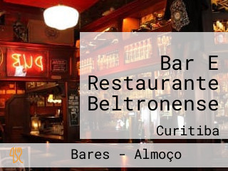 Bar E Restaurante Beltronense